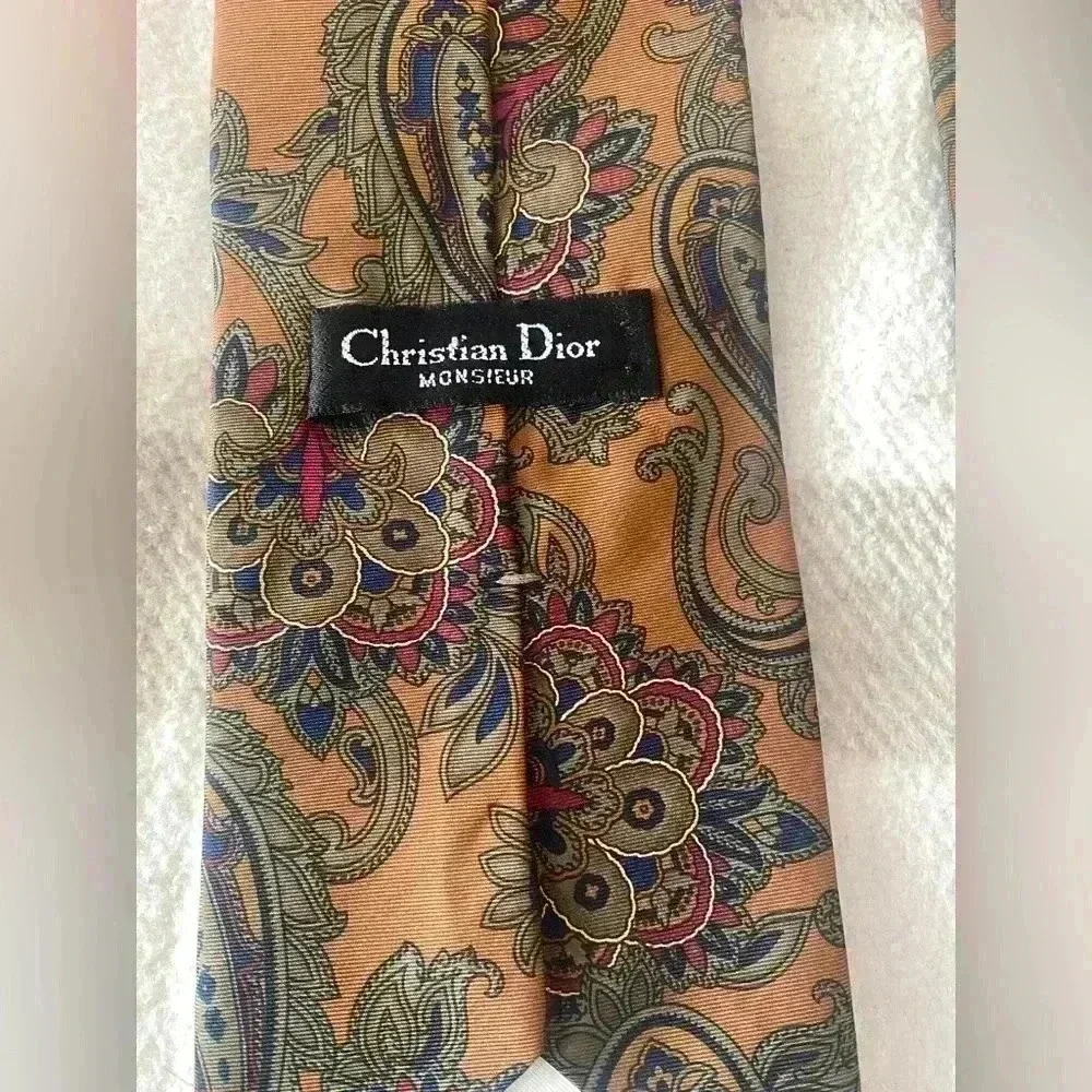 Vintage Christian Dior Abstract Pattern Tie